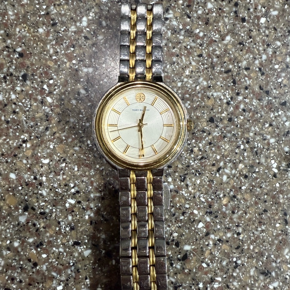 Tory Burch Gold and Silver Watch